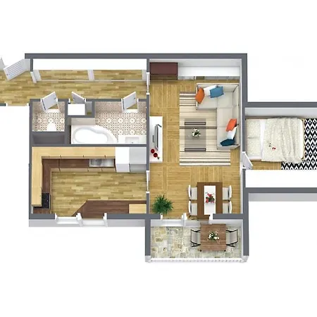 Apartman Novy V Ostrave U Misky S Akvariem A Vyhledem Z Balkonu Na Beskydy *